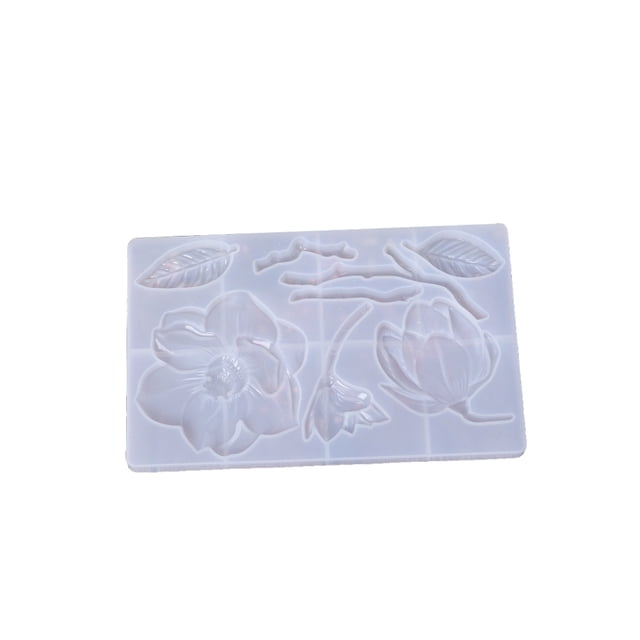 Toystoory Molde de silicona, molde de fundición de flores de Magnolia, colgante hecho a mano, artesanía de resina, accesorios DIY, decoración para Artesanía peonía Toystoory HA060499-04