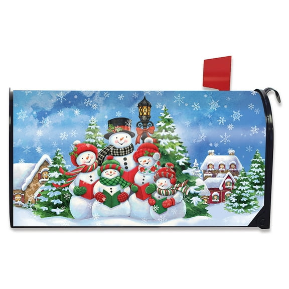 Briarwood Lane Caroling Snowmen Christmas Mailbox Cover