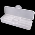 thumbnail image 1 of Beauticom Estuche de almacenamiento personal de doble capa para bolígrafos profesionales de decoración de uñas, cepillo de uñas y herramientas (blanco esmerilado), 1 of 5