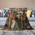 thumbnail image 2 of Autua Wildflower Vase Theme Blanket Gifts for Women Girls, Soft Warm Lightweight Flannel Throw Blankets for Living Room Home Sofa Travel Decor  40x50in, 2 of 6