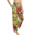 thumbnail image 2 of Bingfone Pajamas For Women,Bright Mushrooms Pajama Pants With Pockets-Medium, 2 of 9