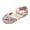 Pink, variant on Daznico Girls Pearl Strap Leather Sandals Summer Casual Footwear for Toddlers and Kids,8-9 Years