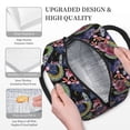 thumbnail image 3 of Rateoe Snake And Flower Pattern Lunch Bag Women, Lunch Box, Lunch Bag, Small Leakproof Lunch Tote Large Capacity Reusable Insulated Cooler Lunch Container, 3 of 6
