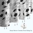 thumbnail image 6 of Gray Soccer Balls Pattern Shower Curtain 36"x72" ,Bathroom Decorative Shower Curtains Set with 12 Hooks,Modern Waterproof Washable Shower Curtain, 6 of 6