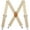 Beige, variant on Men’s 2” Wide X-Back Adjustable Elastic Suspenders with Heavy Duty Metal Clips