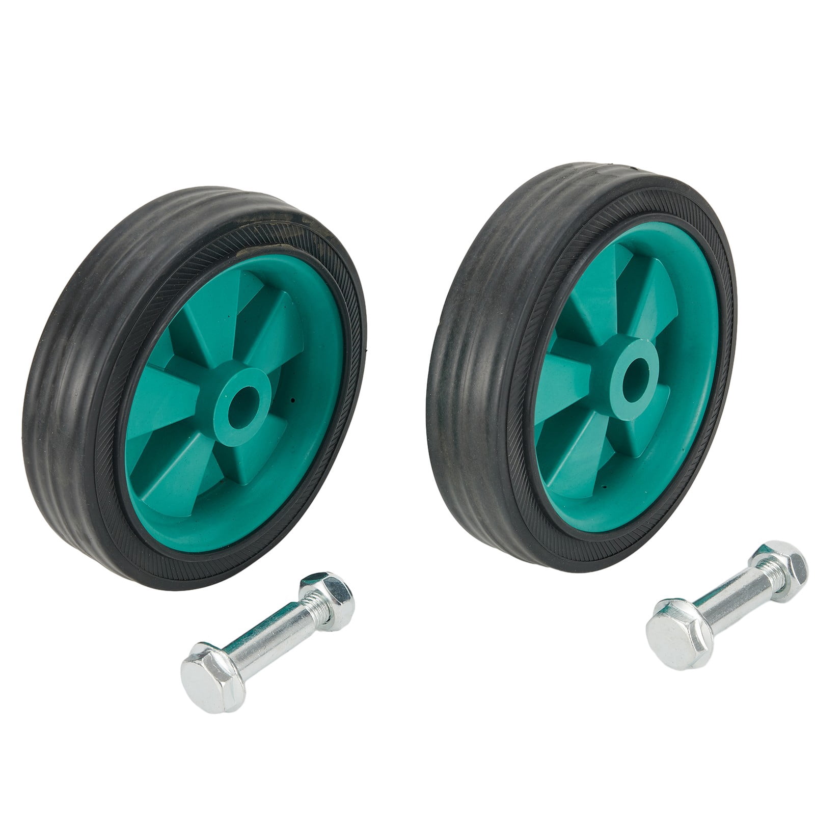 2Pc Green Air Compressor Wheel Replacement Caster Silent 5 Inch Shockproof