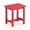 Bright Red, variant on Small Adirondack Outdoor Side Table, Durable HDPS Patio End Table for Outside, Weather-Resistant & Fade-Proof Accent Table for Porch, Deck, Balcony & Backyard (Easy Maintenance)