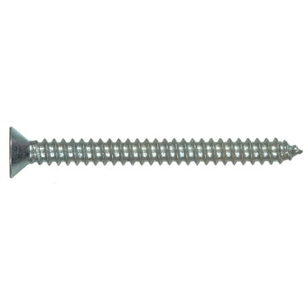 Hillman 8 in. x 1 in. L Phillips Flat Head Zinc-Plated Steel Sheet Metal Screws 100 1 pk