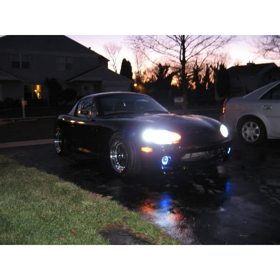 For LED Blue Halo Fog Lights Lamps for 2001-2005 Mazda MX-5 Miata NB