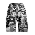 thumbnail image 4 of OIOLOYJM Mens Camo Cargo Shorts Drawstring Elastic Waist Relaxed Fit Casual Breathable Gym Joggers Classic Hiking Short Pants with Multi Pockets Camouflage L, 4 of 4