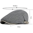 thumbnail image 2 of CoCopeaunts Beret Hat Male Female Autumn Winter Hat Adjust Flat Ivy Cap Striped Artist Painter Beret Hat Newsboy Cap, 2 of 7