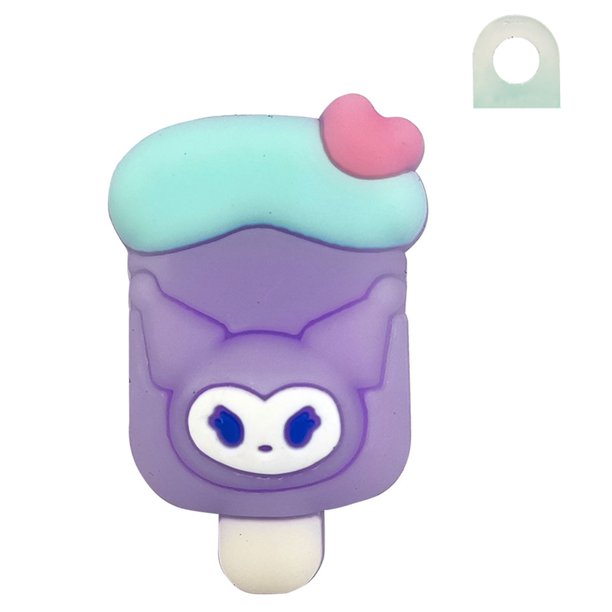 Novedad de 2023, adornos de paja de Sanrio, dijes de paja de Hello Kitty para accesorios de barra