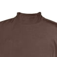 thumbnail image 5 of APEXFWDT Men's Fleece Mock Neck Thermal Shirt S-5XL,Big&Tall Base Layer Long Sleeve Warm Basic Top for Fall Winter,XXL,Coffee, 5 of 8