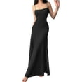 thumbnail image 2 of Liacowi Women Sexy Backless Bodycon Maxi Dress Spaghetti Strap Low Cut Cami Long Dress Summer Dress, 2 of 9