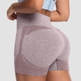 thumbnail image 2 of felwors Tummy Control Biker Shorts Lifting Seamless Yoga Athletic with Pockets Running Khaki for Size XXL, 2 of 7