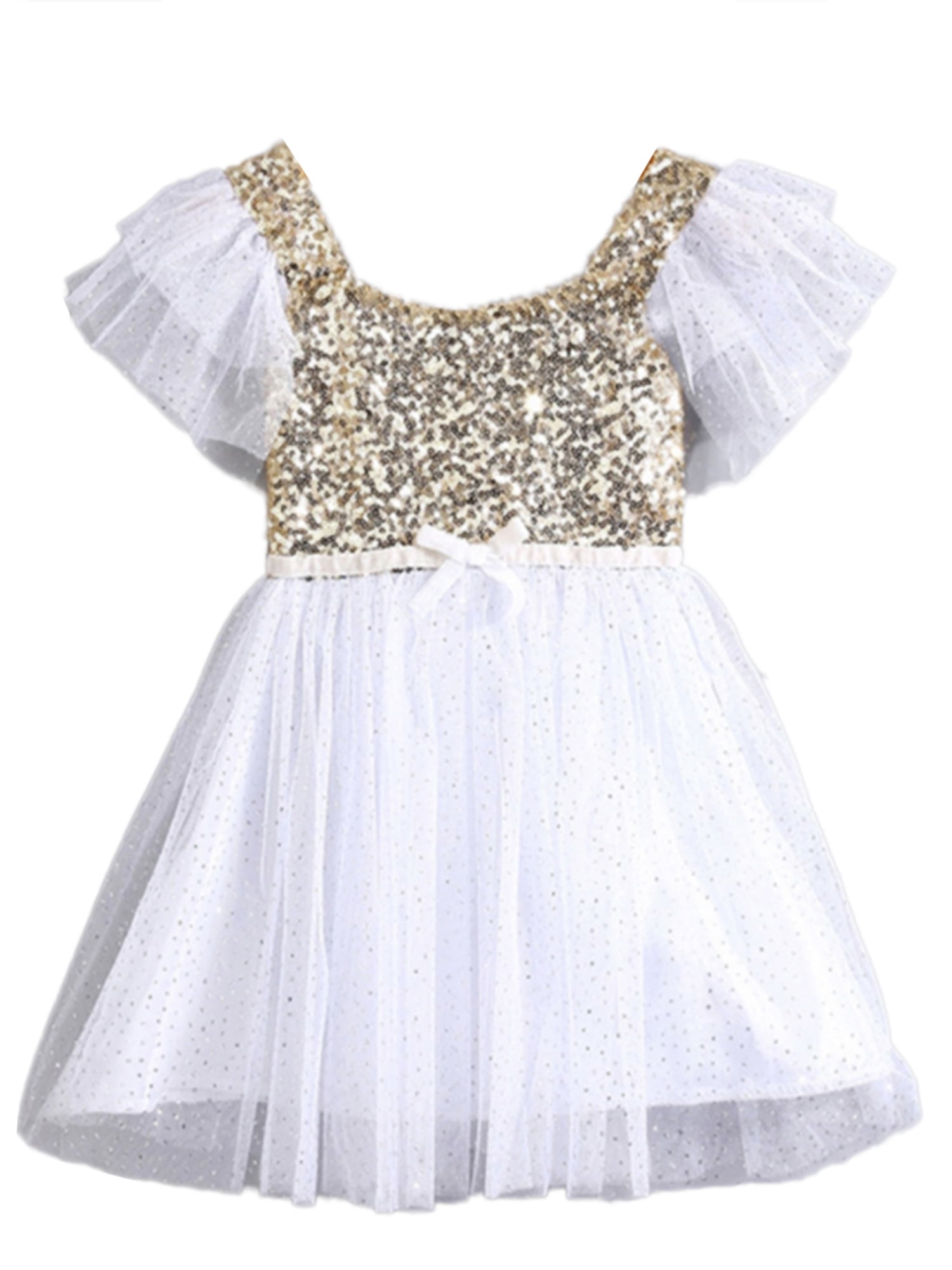 white flower girl dress 18 months