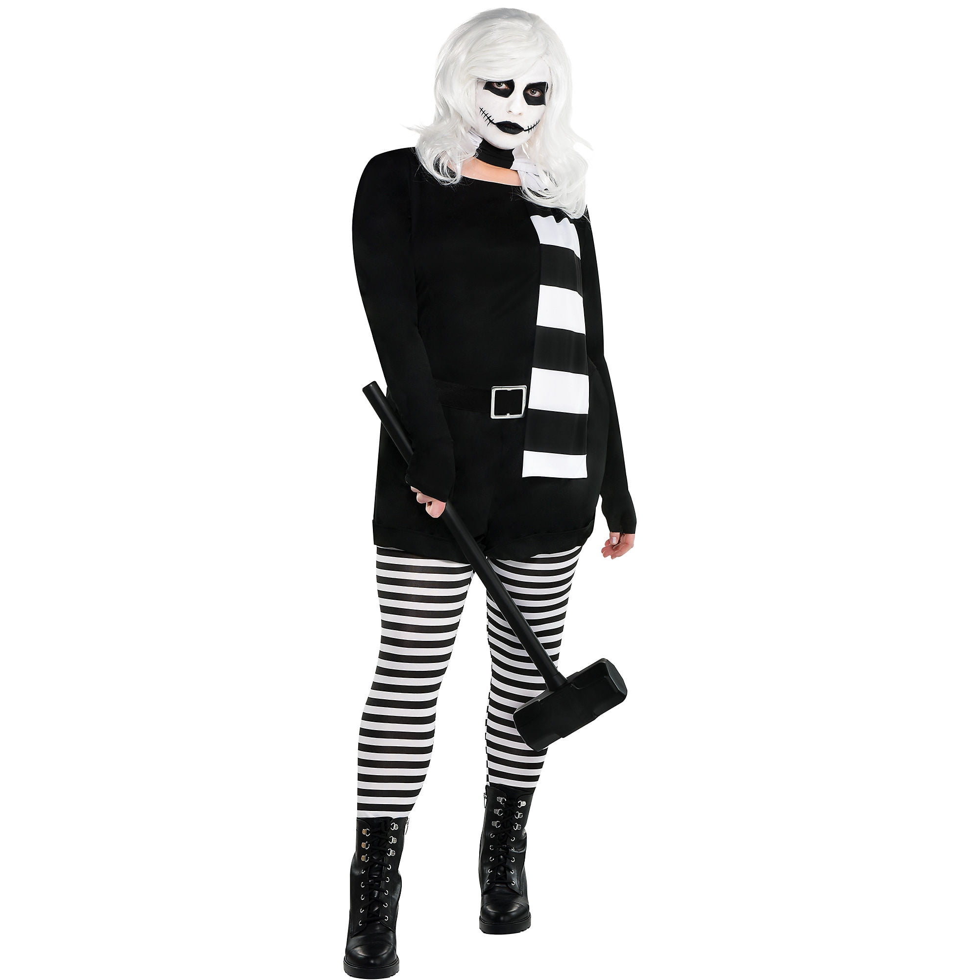 efterår Udelukke Bevæger sig ikke Party City Alice the Psycho Halloween Costume for Women, Plus Size (18-20),  Includes Jumpsuit, Scarf and Wig - Walmart.com