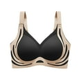 thumbnail image 3 of CFLVAEK Seamless Bras for Women Comfort No Underwire Push Up Bralette Comfy Full Coverage Beauty Back Everyday Bras Black XL, 3 of 5