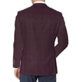 thumbnail image 2 of Adam Baker by Gianco Ferro Mens 83579 Slim fit Notch Lapel Plaid Sport Coat - Red - 46S, 2 of 2
