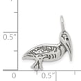 thumbnail image 2 of Sterling Silver Antiqued Pelican Pendant (23 X 17) Made In India qc5022, 2 of 2