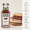 thumbnail image 5 of Kuhne Smoked Pepper BBQ Sauce, Barbecue Sauce with Bourbon for Chicken Wings, Grilled Meat and Barbecues, Sweet and Smoky, 7.94 oz Bottle, 5 of 7