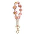 thumbnail image 1 of Hangs Exquisite Keychain Wristlet Weave Holder Bracelet Mobile Lanyard Flower Chain Hand Woven Decoration for Stylish, 1 of 6