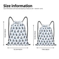 thumbnail image 2 of Gaeub Skiing Penguin Funny Drawstring Backpack Bag Sport Gym Sackpack Heavy Duty String Backpack for Men Women-Small, 2 of 6