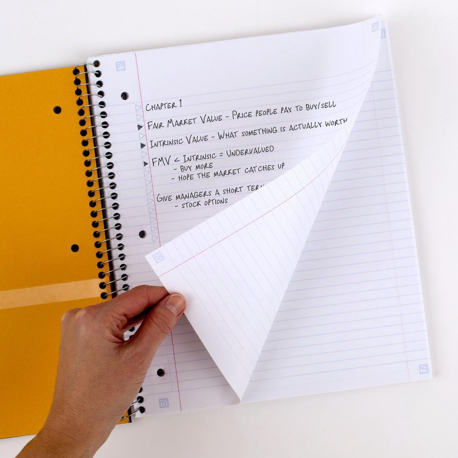 General Spiral Notebook + Study App, 5 Subject, College Ruled Paper, 8-1/2" x 11", 200 Sheets, Fights Ink Bleed, Water Resistant Cover, Forest Green (72079) (Pack of 6)