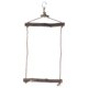 thumbnail image 1 of Columpio de cuerda de cáñamo para pájaros, soporte de madera natural, no tóxico, duradero, fuerte, para loros, 1 of 5