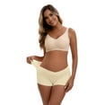 thumbnail image 4 of Unique Bargains Women's Low Waist Pregnancy Seamless Ladies Panties 2XL Beige, 4 of 6