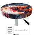 thumbnail image 4 of Gukieu Sunset Ocean Watercolor Dolphin Print Round Chair Cover, Dust-proof and Non-slip Bar Chair Protective Cover, Suitable for Bars, Restaurants, Offices-13 inch, 4 of 7
