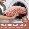 thumbnail image 5 of Findosom Bathroom Rugs Set of 3,Non Slip Thick Absorbent Chenille Bath Rugs with U Shape Contour,Machine Washable Quick Dry Soft Bath Mat for Tub Shower Bathroom Decor,20"x32"+20"x26"+U 20"x24" Pink, 5 of 8