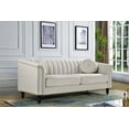 thumbnail image 3 of US PRIDE FURNITURE Hills Tufted Back Nailhead 75.2" Sofa-Ivory, 3 of 4