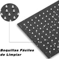 thumbnail image 4 of Regadera Cuadrada Baño 8 Solvex Negro Mate + Brazo Chapetón, 4 of 5