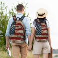 thumbnail image 4 of Fotbe American Flag1 Mochila de Lona con Estampado, Mochila Duradera, Mochila Versátil de Alta Calidad, Mochila Compacta Vintage-Medium, 4 of 5