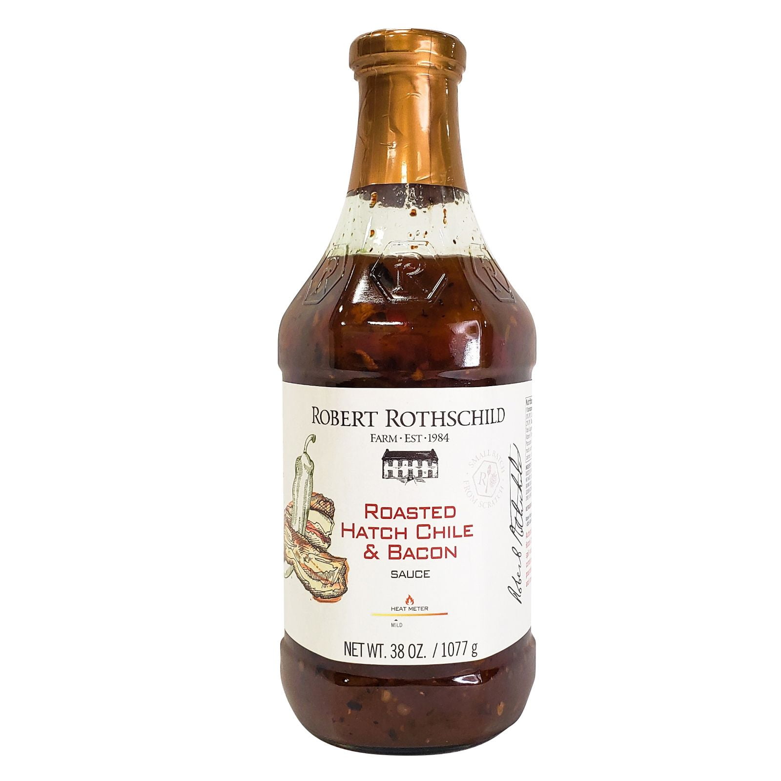 Robert Rothschild Farm Roasted Hatch Chile & Bacon Sauce, 38 oz