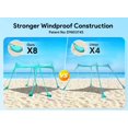 thumbnail image 3 of Carpa de playa Osoeri 3 x 3 m UPF50+ con sacos de arena y postes, 3 of 7