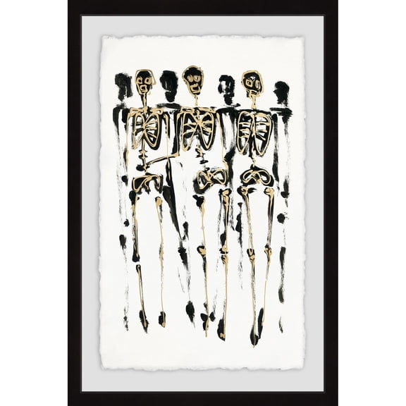 MARMONT HILL - Handmade Golden Bones Framed Print 20 X 30