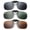 Mix Colors1, variant on Polarized Night Vision Sunglasses Clip, Polarized Lens Anti-Glare, Compatible with Most Glasses Frames, Fashionable (1pcs, Dark Green)
