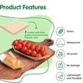 thumbnail image 2 of Juego de 100 Platos Desechables de Madera, Platos de , Bandejas de Comida, Platos de Postre Desechables y Barquitos de Comida Desechables., 2 of 5