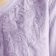 thumbnail image 2 of Camisas de Cuello en V de Manga Corta para las Mujeres Lino Blusas Bordadas Ajuste Suelto Verano Casual Tops de Cuello Redondo, 2 of 5