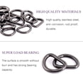 thumbnail image 3 of Swpeet 150 Piezas Anillos en D de Metal Negro Semi-Circular de 20 mm, 3 of 7