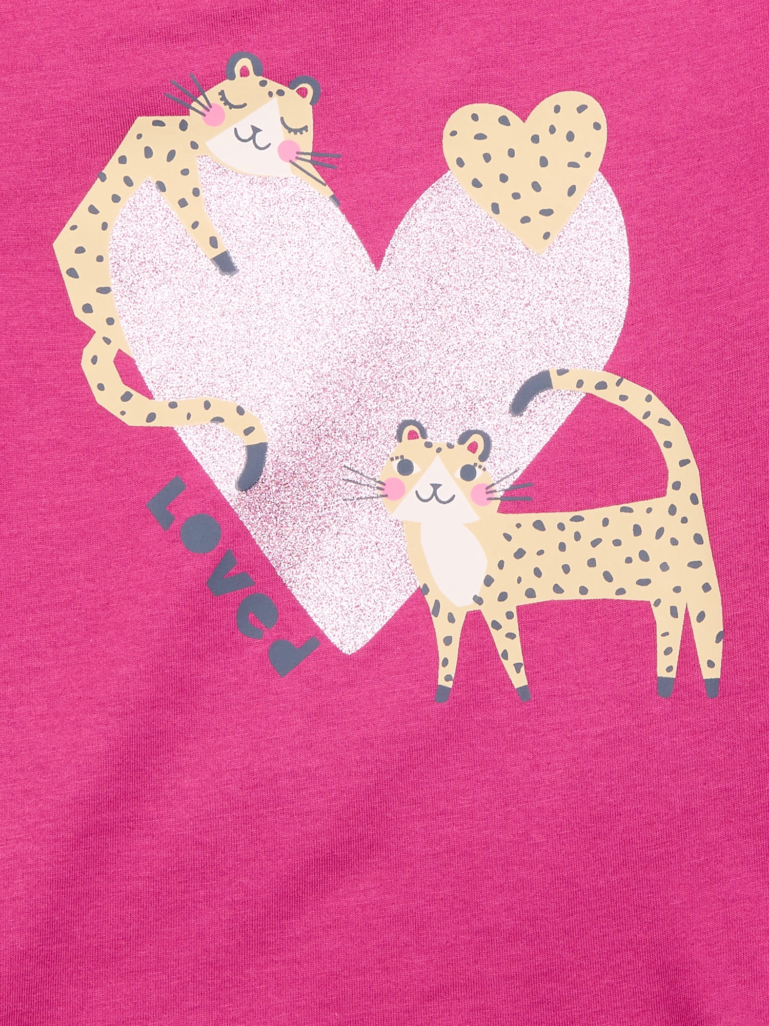 365 Kids By Garanimals Girls Long Sleeve Graphic T-Shirt, Sizes 4-10