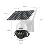 LS VISION 4MP WiFi Solar Wireless Security Cameras System CCTV Waterproof Outdoor PTZ