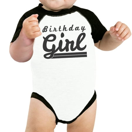 

Baby Girl Baseball Bodysuit Cute Black Sleeve Baby Raglan Tee Gifts