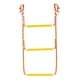 thumbnail image 3 of Escalera de cuerda marina portátil estable práctica resistente mosquetón escalones antideslizantes para 3 escalones 85x35cm, 3 of 9