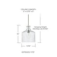 thumbnail image 5 of Capital Lighting 325717 1 Light 15" Tall Pendant - Brass, 5 of 7