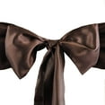 thumbnail image 2 of BalsaCircle 5 New Satin Chair Sashes Bows Ties Chocolate Brown, 2 of 6