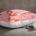 thumbnail image 3 of S4Sassy Home Decorative Square Pink Flamingo Print Throw Cushion Cover-Choose Size-14 x 14 Inches, 3 of 4