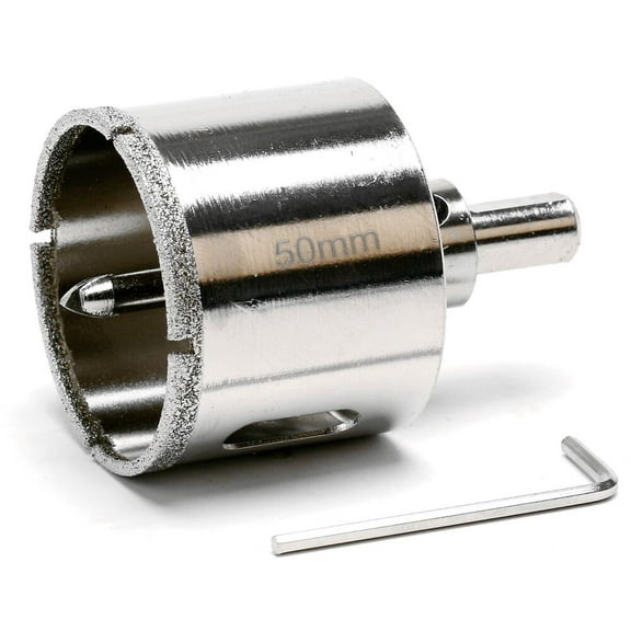 JINGLING 2 inch Diamond Hole Saw 50mm Ceramic Tile Drill Bits for Glass Stone Porcelain with Center Pilot Bit